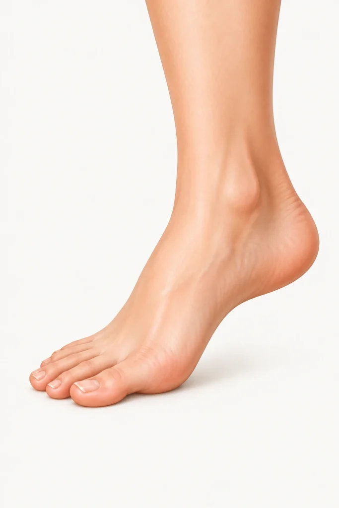 Illustration d’un pied et d’une cheville
